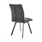 Armen Living Rylee Dining Room Accent Chair in Charcoal Fabric and Black Finish, PK2 LCRYSICHA - alternate 5